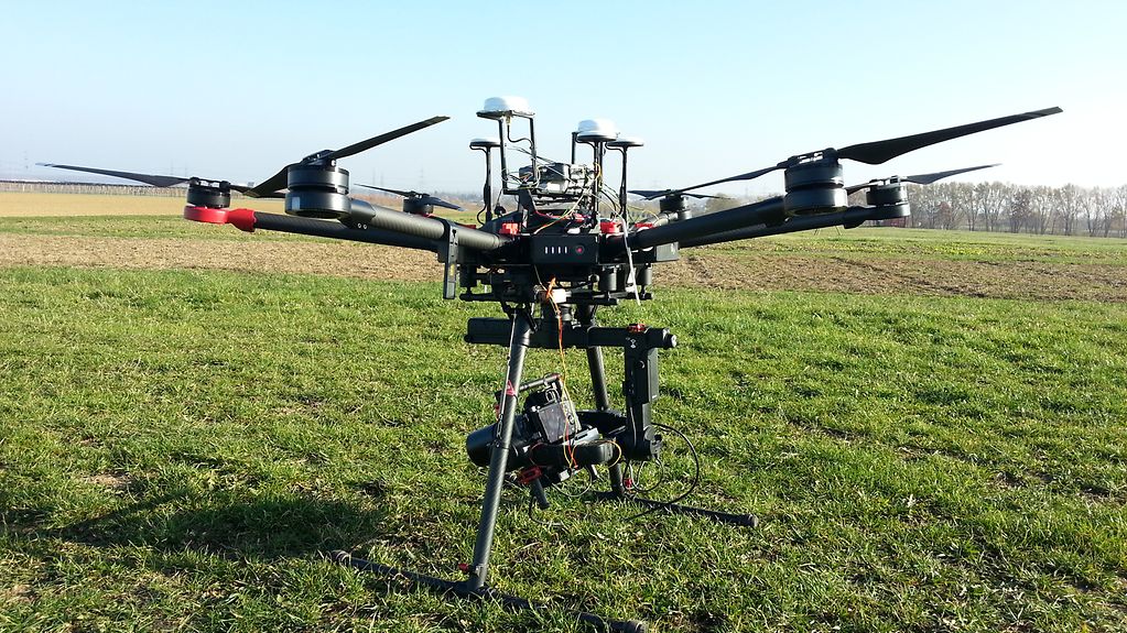Drohne des Projekts CropWatch