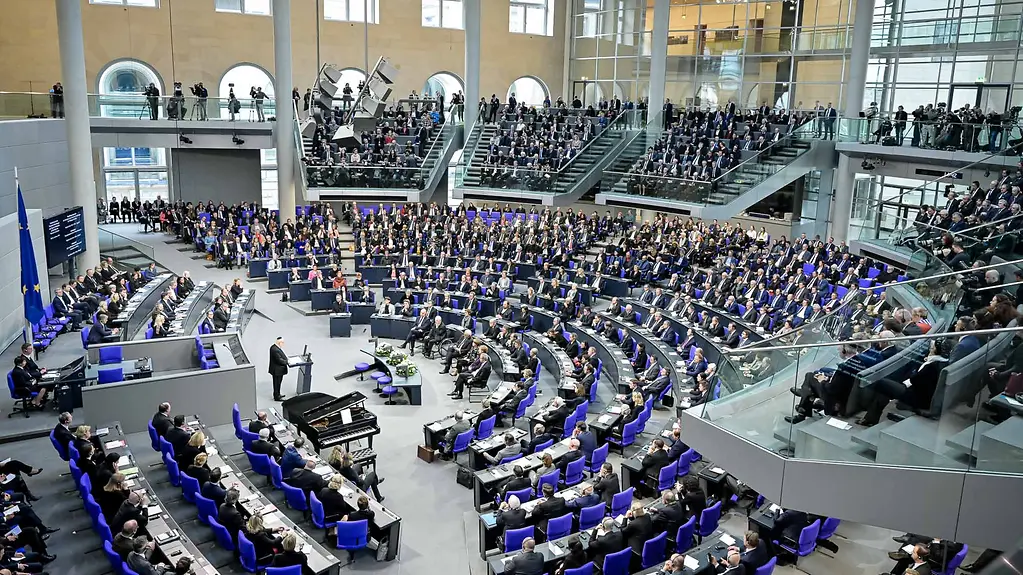 Reuven Rivlin, Israel's President, speaks in the German Bundestag.