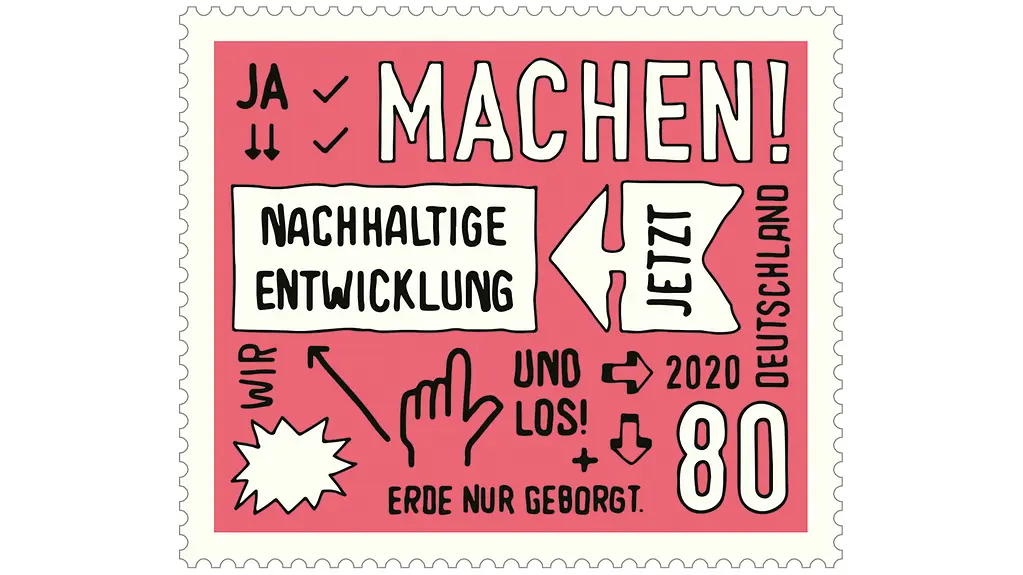 Sonderbriefmarke Nachhaltige Entwicklung