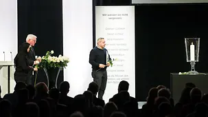 Federal President Frank-Walter Steinmeier at the memorial service for the victims of the attacks in Hanau