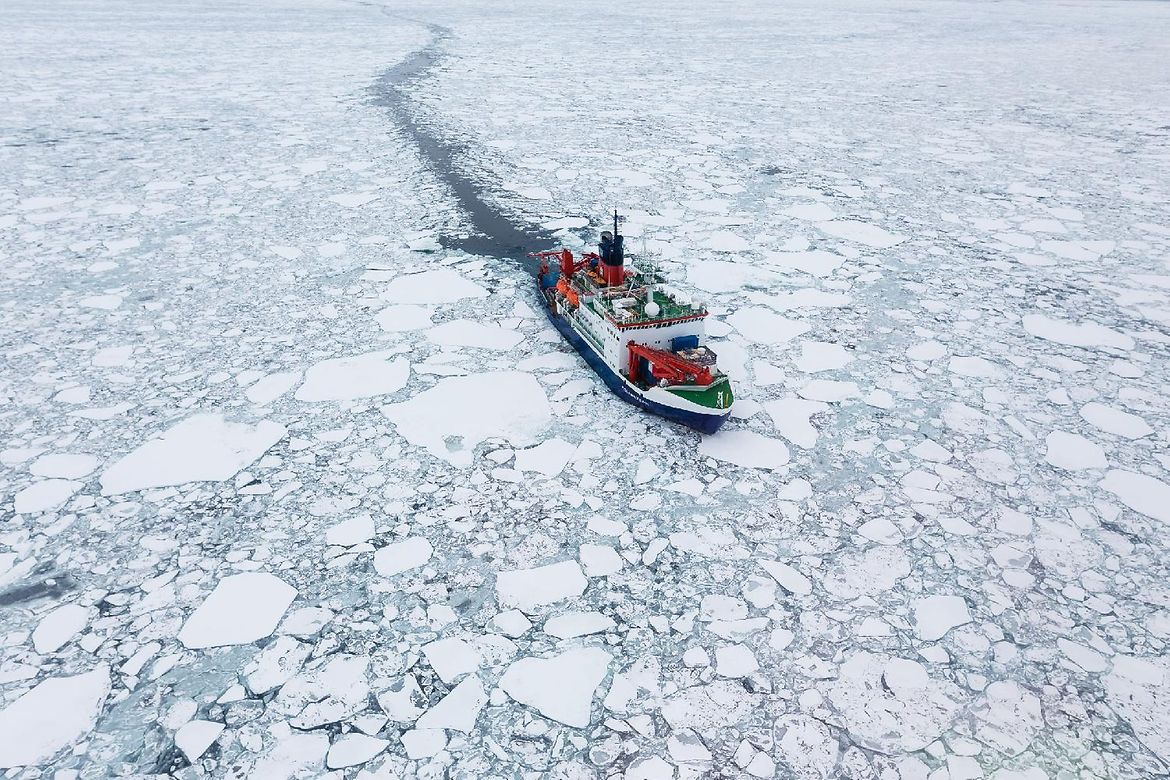 die Polarstern in der Arktis