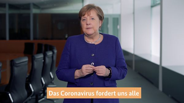 Bundeskanzlerin Merkel im Videopodcast