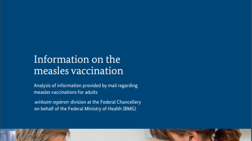 Information on the measles vaccination