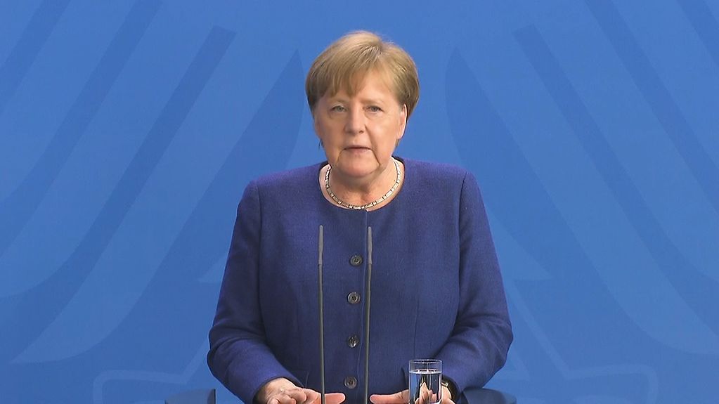 Kanzlerin Merkel im Kanzleramt