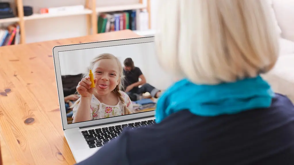 Foto zeigt eine Videotelefonie