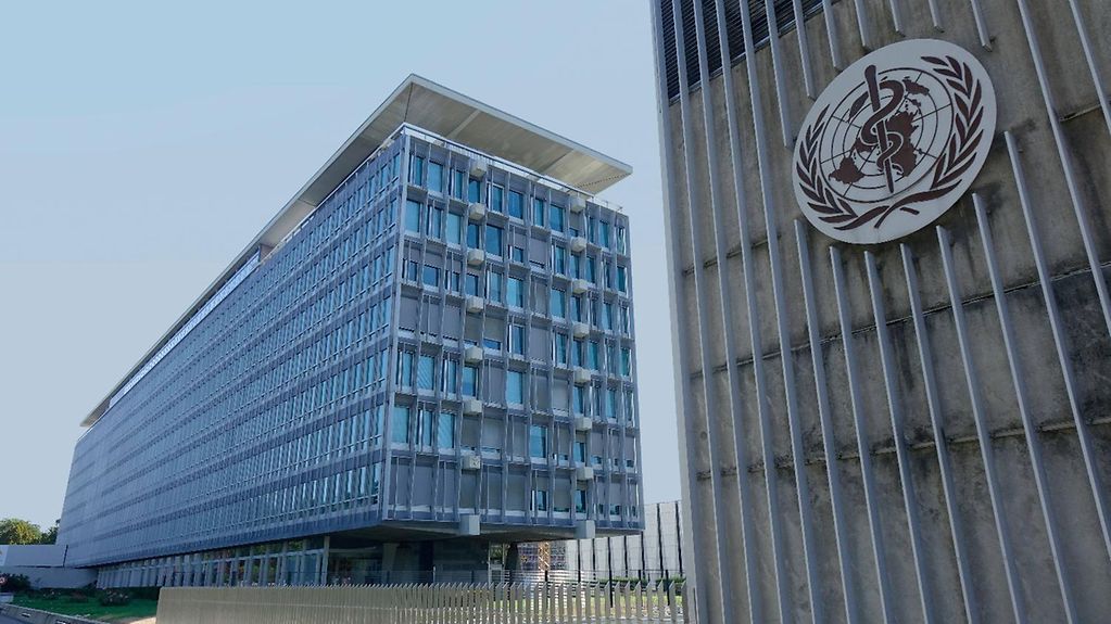 Das Gebäude der Weltgesundheitsorganisation (WHO) in Genf.