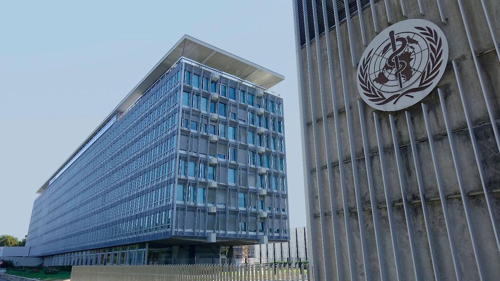 The headquarters of the World Health Organization (WHO) in Geneva