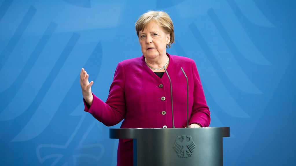 Bundeskanzlerin Merkel gibt eine Pressekonferenz nach dem Europäischen Rat.