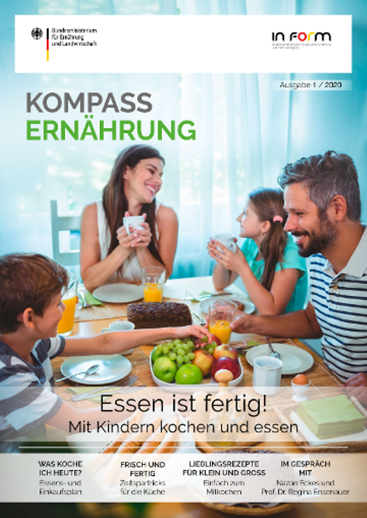 Titelbild der Publikation "Kompass Ernährung - Ausgabe 1/2020"