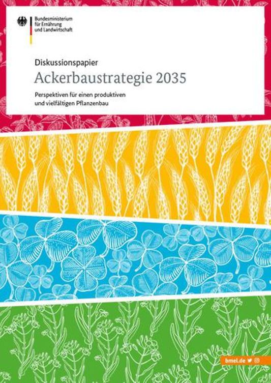 Titelbild der Publikation "Diskussionspapier Ackerbaustrategie 2035"