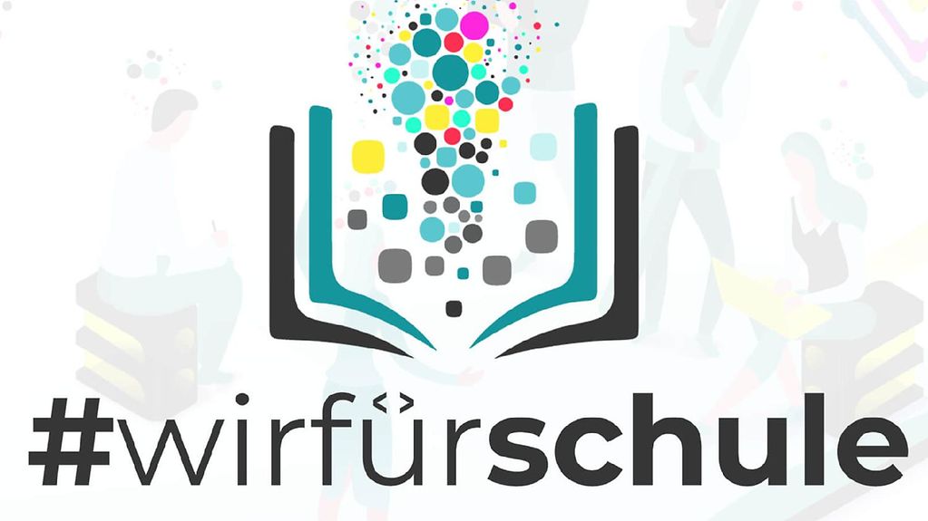 Das Logo des Hackathons #wirfürschule