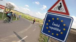 Grenzschild Tschechien