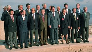 Gruppenfoto der EU-Außenminister beim Gymnich-Treffen in Bansin.