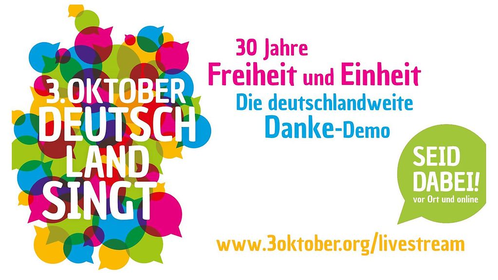 Logo der Initiative "3. Oktober - Deutschland singt"