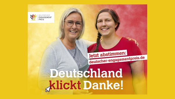 Deutscher Engagementpreis - Deutschland klickt Danke!