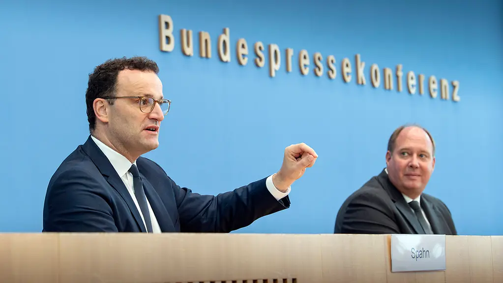 Bundesgesundheitsminister Jens Spahn und Kanzleramtschef Helge Braun.