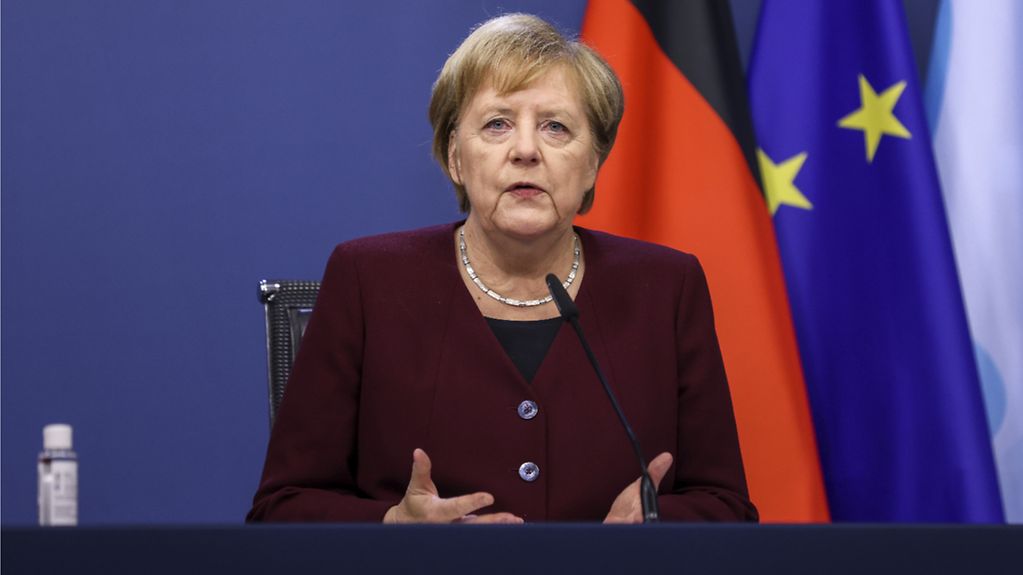 Kanzlerin Merkel beim Treffen des EU-Rates.