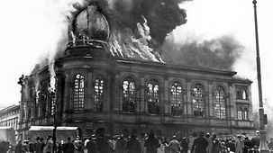 "Reichspogromnacht" am 9. November 1938 