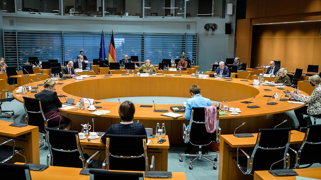 Cabinet Committee for the fight against racism and right-wing extremism, chaired by Chancellor Angela Merkel
