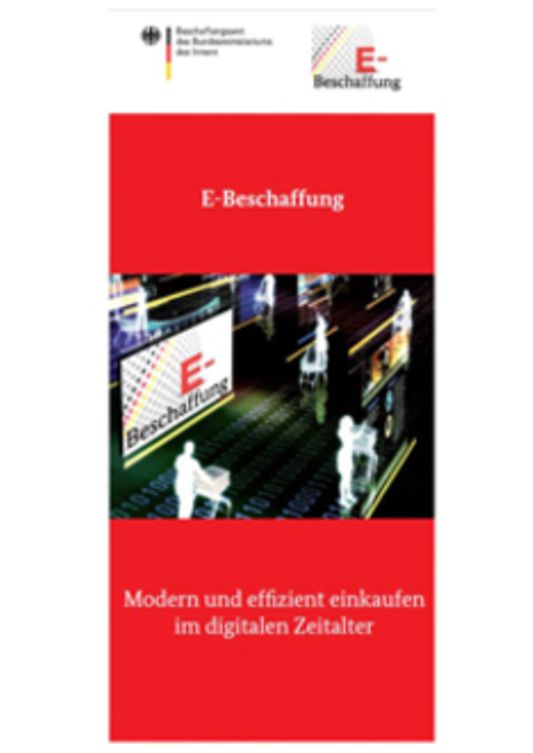 Titelbild der Publikation "E-Beschaffung"
