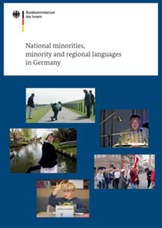 Titelbild der Publikation "National minorities, minority and regional languages in Germany"