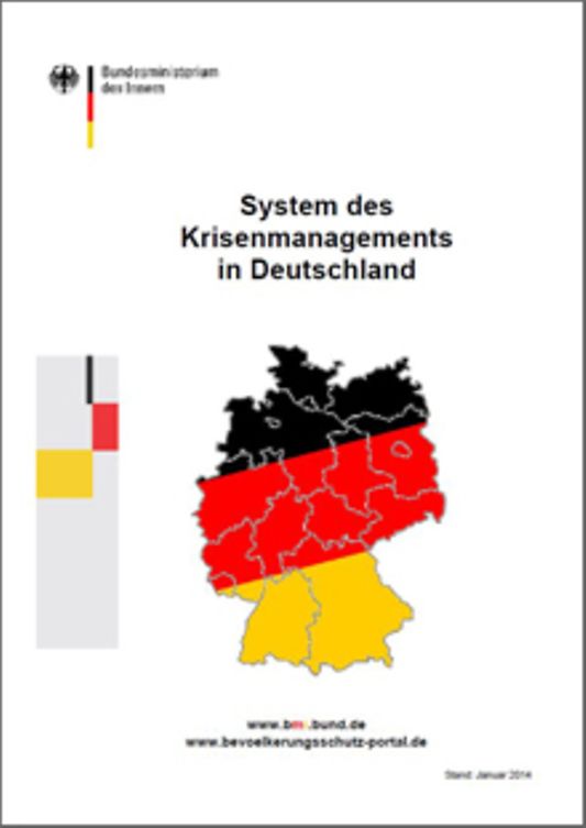 Titelbild der Publikation "System des Krisenmanagements in Deutschland"