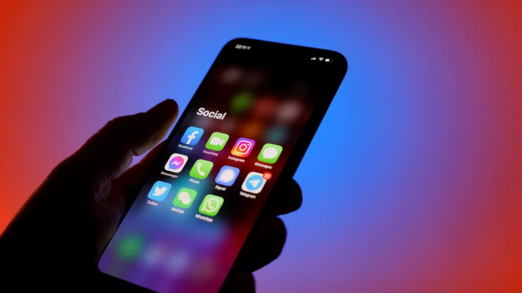 Social-Media-Anwendungen auf dem Handy