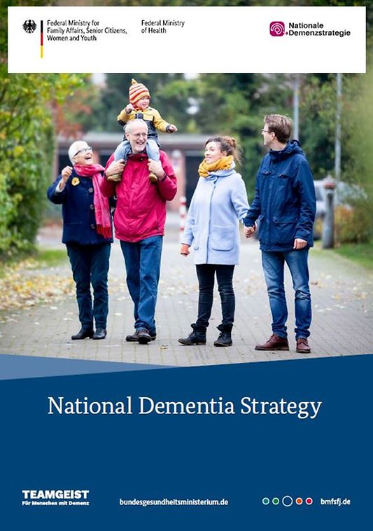 Titelbild der Publikation "National Dementia Strategy - Following the adoption of the German National Dementia Strategy in 2020, the English translation of the strategy is now published as long version"
