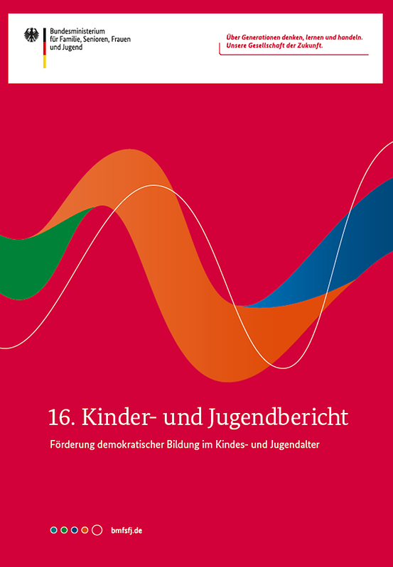 Titelbild der Publikation "16. Kinder- und Jugendbericht - Förderung demokratischer Bildung im Kindes- und Jugendalter"