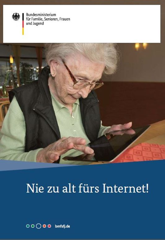 Titelbild der Publikation "Nie zu alt fürs Internet!"
