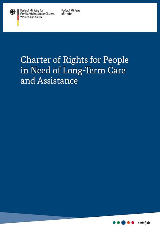 Titelbild der Publikation "Charter of Rights for People in Need of Long-Term Care and Assistance"