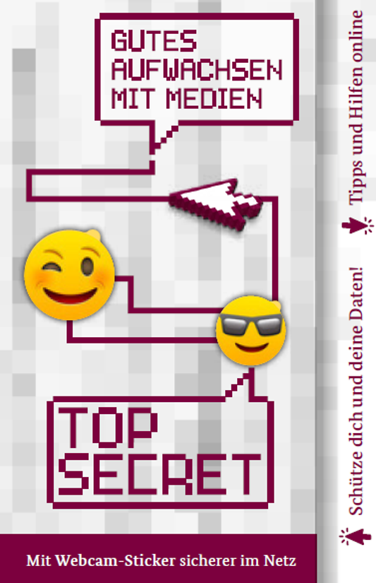 Titelbild der Publikation "Webcamsticker-Karte TOP SECRET - Aus dem Materialpaket Chatten-Teilen-Schützen"