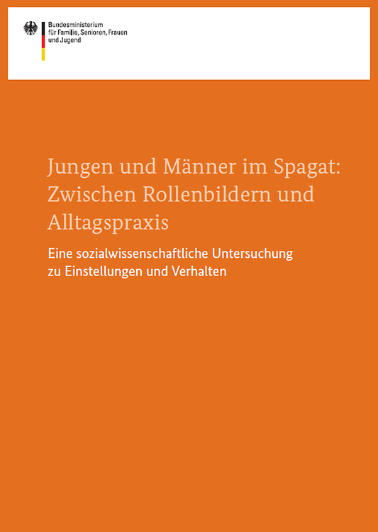Titelbild der Publikation "Jungen und Männer im Spagat: Zwischen Rollenbildern und Alltagspraxis"