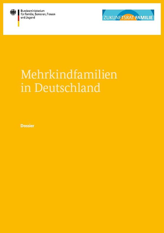 Titelbild der Publikation "Mehrkindfamilien in Deutschland"