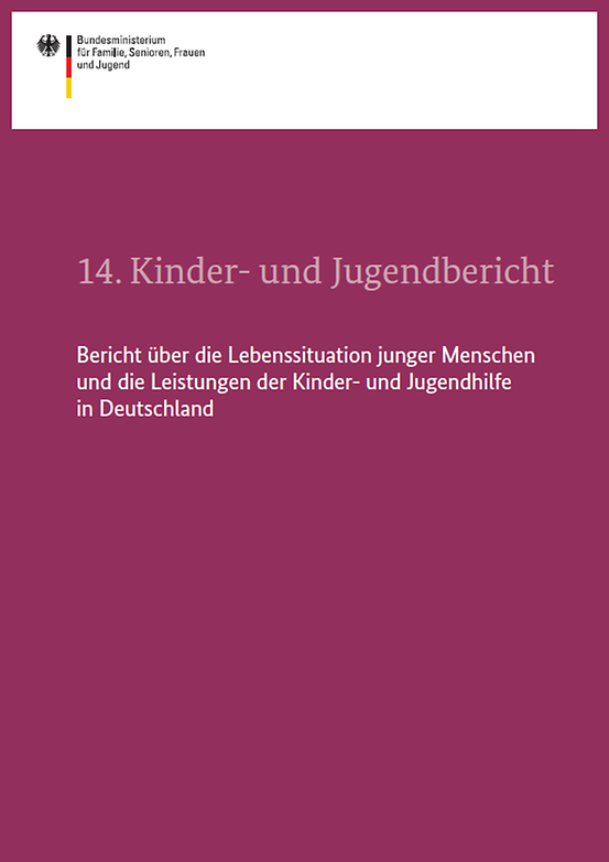 Titelbild der Publikation "14. Kinder- und Jugendbericht - Bericht über die Lebenssituation junger Menschen und die Leistungen der Kinder- und Jugendhilfe in Deutschland"