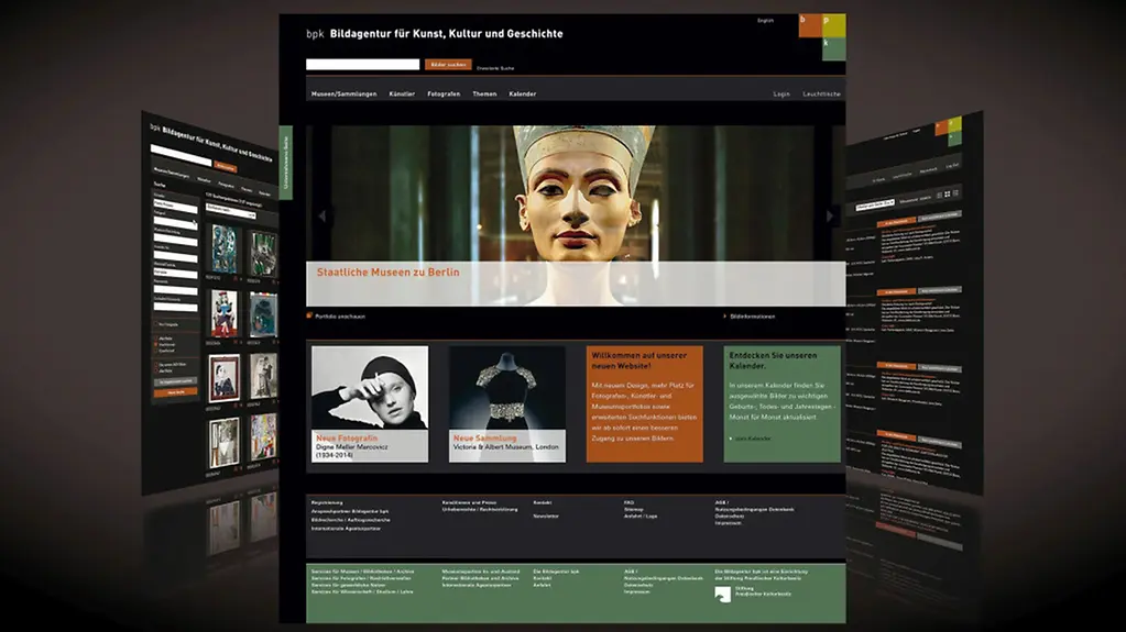 Das neue Webportal Bildagentur bpk der Stiftung Preußischer Kulturbesitz: Zugang zu derzeit über 400.000 hochwertigen Bildern von Kulturschätzen der renommiertesten Museen, Bibliotheken und Archive weltweit.