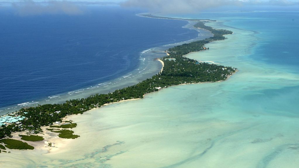 Der Inselstaat Kiribati im Pazifik.