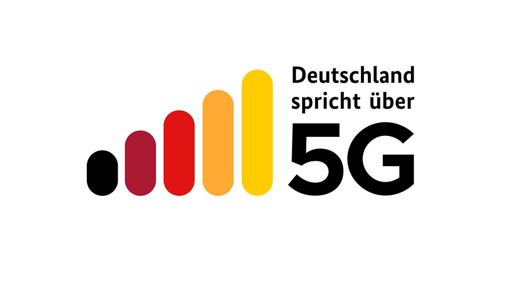 Logo des Informationsportals „Deutschland spricht über 5G“