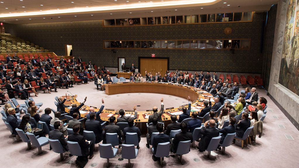Réunion du Conseil de sécurité de l'ONU à New York