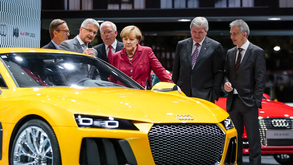 Chancellor Angela Merkel visits this year's International Motor Show, IAA