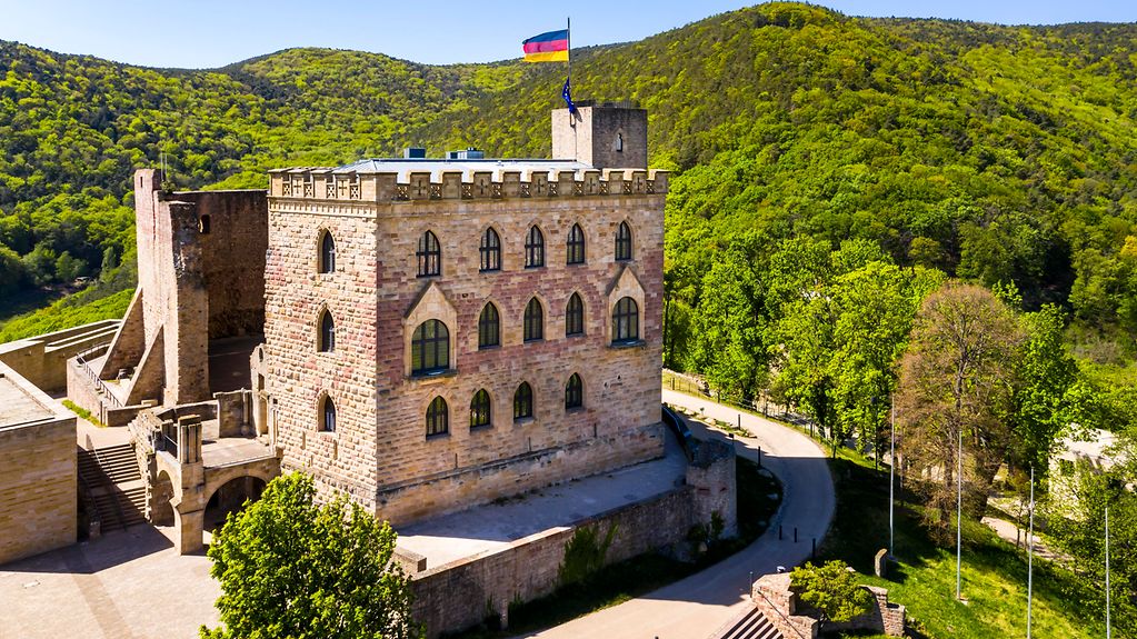 Ansicht des Hambacher Schlosses