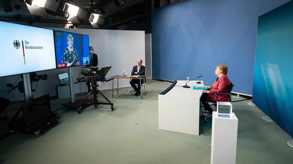 La chancelière fédérale Angela Merkel et la première ministre norvégienne Erna Solberg inaugurent NordLink, la nouvelle liaison électrique.