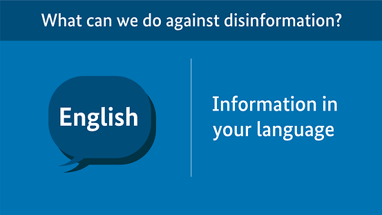 Desinformation: Informationen in Fremdsprachen