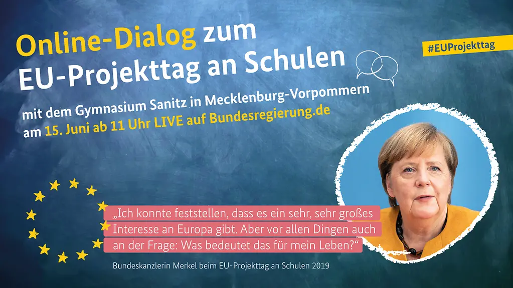 Grafik zum EU-Projekttag an Schulen