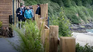Bundeskanzlerin Merkel beim G7-Gipfel.