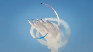 "Red Arrows" flypast