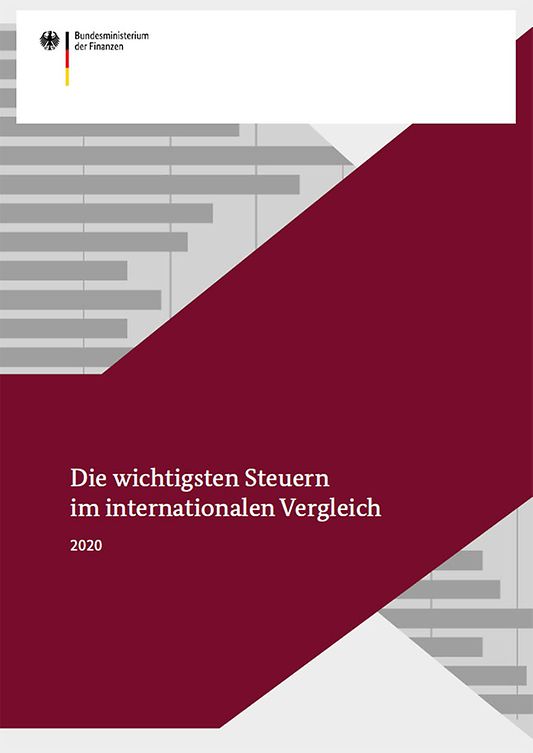 Titelbild der Publikation "Die wichtigsten Steuern im internationalen Vergleich 2020"