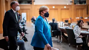 Bundeskanzlerin Angela Merkel bei der Libyen-Konferenz.