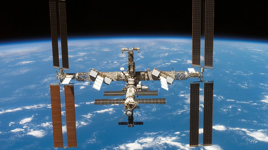 Die ISS - International-Space-Station.