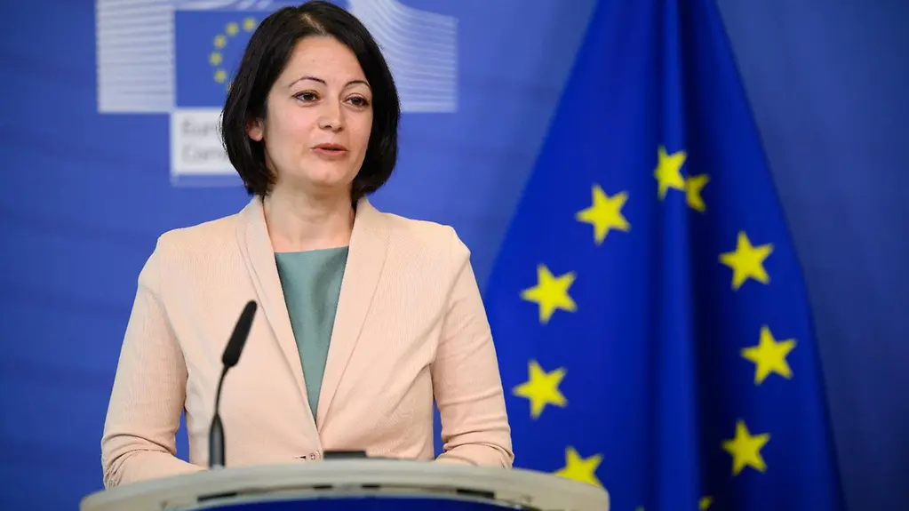 Biliana Sirakova bei der Pressekonferenz